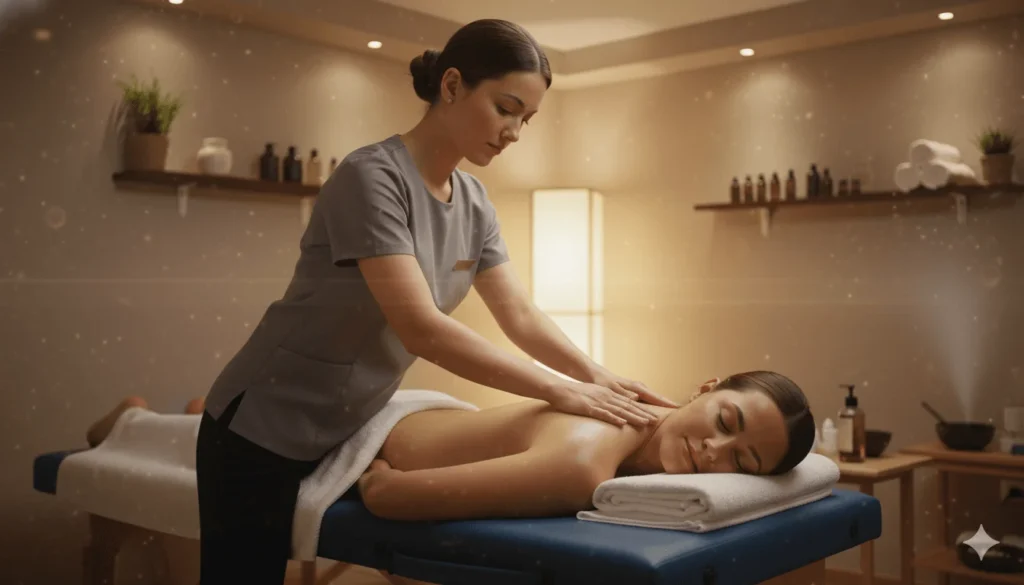 baş boyun ve omuz masajı shine spa çorlu